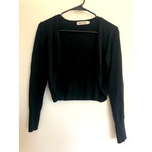 Black Cardigan Sweater